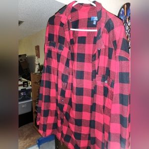 Flannel red and black 2xlt